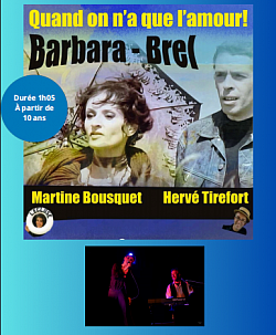 Barbara-Brel Du 4 au 26 Juillet Relâches les dimanches 12 et 19 juillet